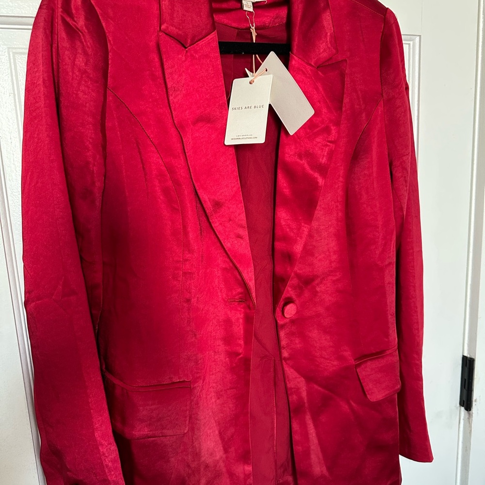 Women's Red Blazer